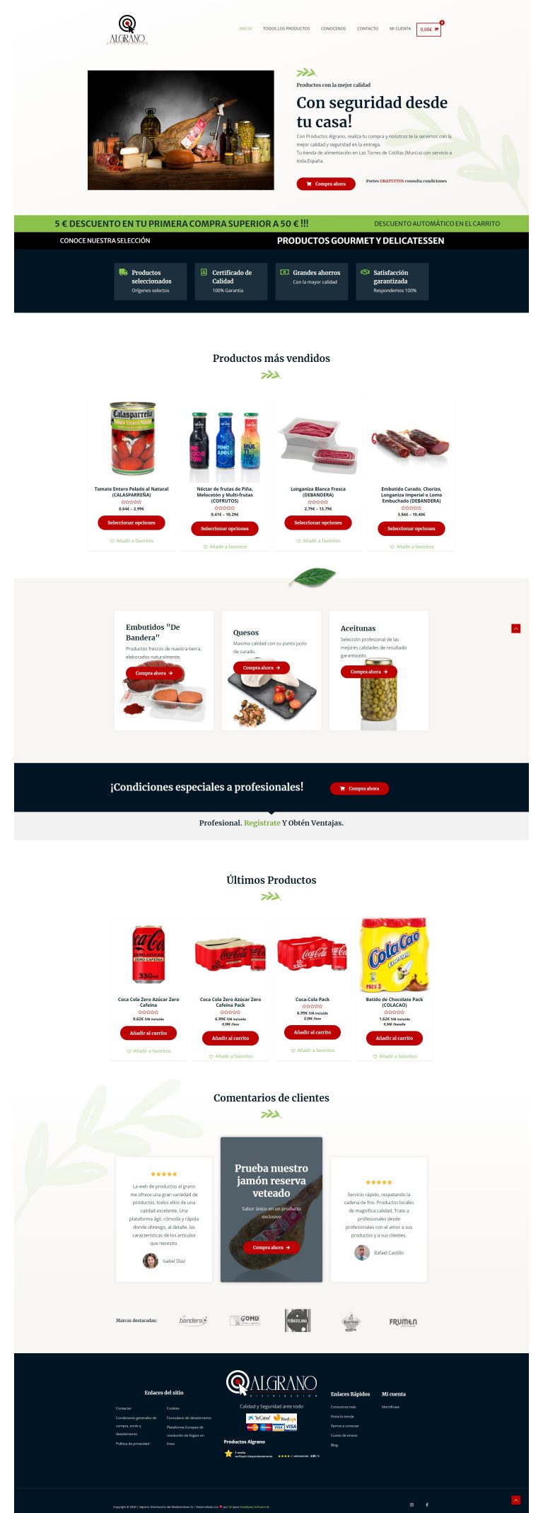 Inicio - Productos-Algrano - productosalgrano.com